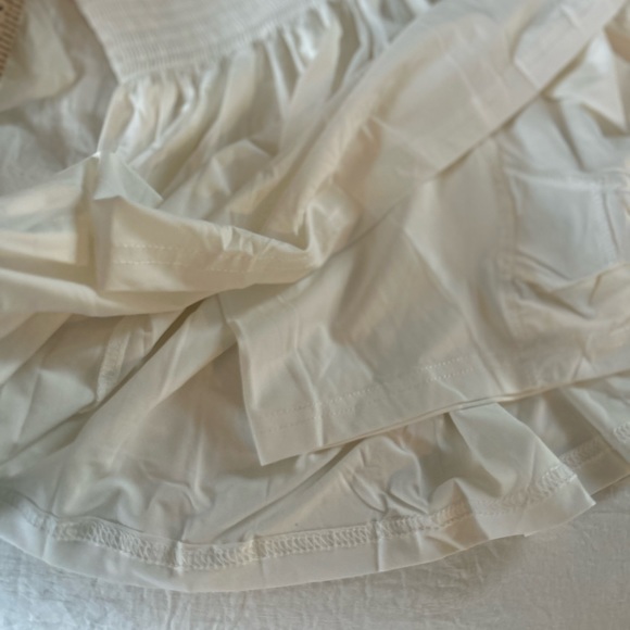 NATURAL LIFE silky white tennis skort w/ smocked waist- NEW - Picture 8 of 12